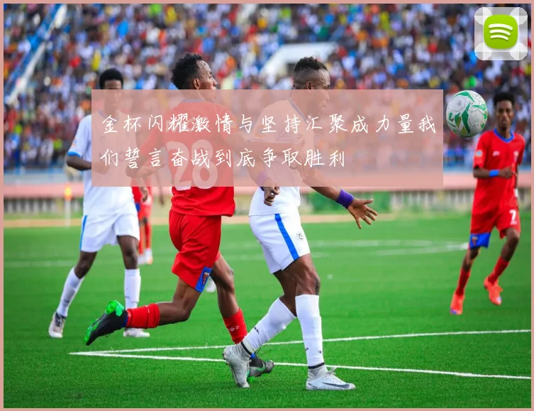 金杯闪耀激情与坚持汇聚成力量我们誓言奋战到底争取胜利